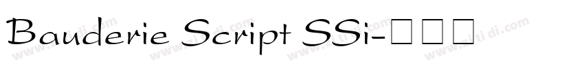 Bauderie Script SSi字体转换